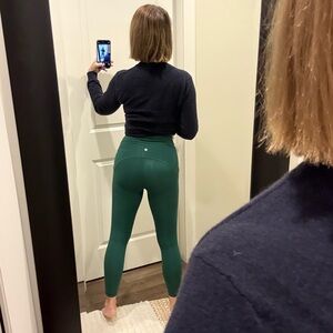 Lululemon sz 8 Green High-Waisted Leggings